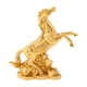 thumbnail image 1 of Colección de estatuas de caballos, artesanía de resina, figura de caballo, adorno de mesa, escultura Oro, 1 of 9