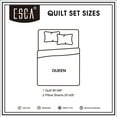 thumbnail image 4 of ESCA 3-Piece White and Teal Duo Floral ASIRA Reversible Quilt Set - Queen, 4 of 5