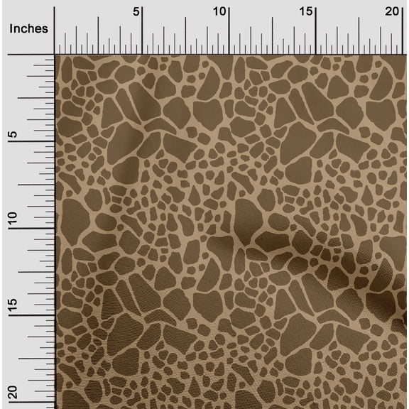 oneOone Cotton Cambric Fallow Fabric Giraffe Animal Skin Sewing Fabric By The Yard Printed Diy Clothing Sewing Supplies 56 Inch Wide