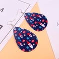 thumbnail image 1 of Pendientes para mujer, regalos para mujeres, niñas, fiesta de Navidad, piel sintética, muñeco de nieve, pendientes colgantes, accesorio, pendiente colgante, 1 of 2