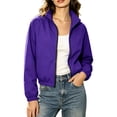 thumbnail image 6 of TaTaai Women's Outdoor Waterproof Windbreaker Jacket Stand Collar Zip Up Lightweight Hiking Coat with Pockets, 6 of 9