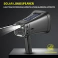thumbnail image 4 of TFixol Solar-Powered Bluetooth Megaphone with LED Light, 8W Output, 3-Hour Playback, USB/TF Card Support, 1200mAh Battery, Blue (DV-680), 4 of 6