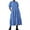 Blue, variant on Chouyatou Women's Summer Puff Sleeve Maxi Tiered Babydoll Dress Casual A-Line Swing Long Shirt Dress