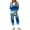 M-Blue Snowflake, variant on successthop Christmas Pajamas for Women 2 Piece Reindeer Long Sleeve Snowflake Tops Holiday Pants Merry Loungewear