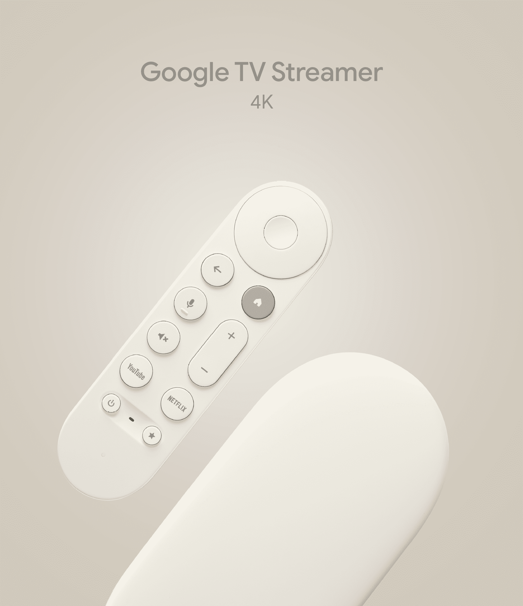 Google TV Streamer 4K HDR - Voice Remote, Smart Home Control