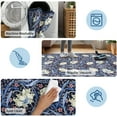 thumbnail image 7 of FairOnly 8'x10'Modern Bloom Washable Non Slip Low Pile Area Rug Modern Floral Stain Resistant Floor Rug for Bedroom& Boho Living Room Kitchen,Blue, 7 of 7