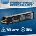 thumbnail image 2 of Balasto OHLECTRIC QTP4X32T8 para 4 lámparas 120-277 V 32 W, 2 of 7