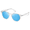 Transparent/Ice Blue, variant on Round Polarized Sunglasses for Women Men Retro UV400 Protection Sun Glasses(Tortoise/Gray)