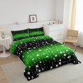 thumbnail image 4 of Erosebridal Green Glitter Comforter Set Twin Teen, Sparkle Galaxy Twinkle Starlight Bedding Set Adult Women, Black Ombre Duvet Insert Silver Meteor Bedding Comforter Sets, 4 of 6