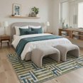 thumbnail image 3 of GENIMO 2'x3' Area Rug, Washable Non Slip Soft Minimalist Indoor Door Mat for Entryway Kitchen Laundry Room, Dusty Teal, 3 of 6