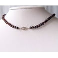 thumbnail image 6 of Purple Midnight Berry Freshwater Pearl Sterling Silver 15.5 inch Necklace 9915D, 6 of 6