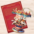 thumbnail image 3 of Designocracy 8100195-1 5 x 5.5 x 0.25 in. Carousel Bunny Wooden Christmas Decor Ornaments, 3 of 8