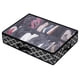 thumbnail image 4 of Bolsa de almacenamiento para zapatos bajo la cama - Cajonera plegable de tela con tapa para ropa y zapatos, 29,5x23,6x5,9 pulgadas, negro/gris, 4 of 5