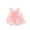 Pink, variant on MEZZALL Baby Girl Tutu Dress Summer Sleeveless Backless Princess Birthday Party Dot Bow Sundress With Straw Hat Set, Purple, 2-3 Years