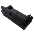 thumbnail image 4 of Lunale 80" Oversized Loveseat Sofa, Modern 2-Seater Cloud Couch for Living Room, Black Corduroy, 4 of 6