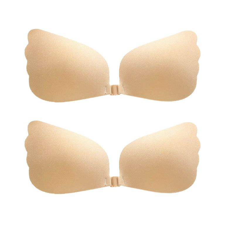 2 Pairs Super Sticky Bras Strapless Bra for Women, Reusable Self Adhesive Backless  Bra, Stick on Bra Push up for Large Breasts 