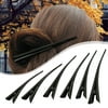 Xolikefi Long Mouth Clip Long Hairpin Shape Durable Metal Clip Women 5 Inches 6PCS