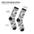 thumbnail image 3 of Xecao Cats Group Print Crew Socks for Men and Women, Men's Soft Moisture-wicking Sock, 3 of 7