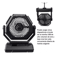 thumbnail image 3 of Ventilador de Camping Recargable USB Portátil con Luz LED BLOOSOM, 3 of 4