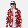 thumbnail image 2 of Balery Ho Pattern Funny Christmas Sudadera ligera de manga larga con capucha y protección solar UPF 50+ para hombre y mujer, ideal para pesca y running-3X-Large, 2 of 7