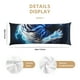 thumbnail image 3 of Fotbe Futuristic Blue Light White Tiger Funda para Almohada Corporal con Diseño, Funda de Microfibra Ultrasuave de 20x54 Pulgadas, Ropa de Cama Elegante, 3 of 7