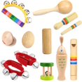 thumbnail image 1 of 11Pcs Kids Baby Musical Instruments Set Montessori Toys For 3 4 5 6 Years Old Children Early Educational Brinquedos Infantil, 1 of 7