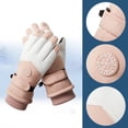 thumbnail image 2 of RMGVDSD Ski Gloves Women Snow Gloves Ladies' 2024 Winter Outdoor Cycling Touchscreen Gloves Thickened Cold Gloves Windproof Warm Gloves, 2 of 5