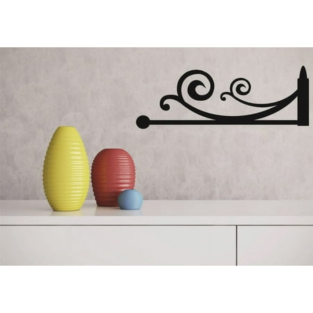 Do It Yourself Wall Decal Sticker Curly Hanger Art Design Silhouette 20×40 Do It Yourself Wall Decal Sticker Curly Hanger Art Design Silhouette 20×40