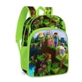 thumbnail image 1 of Minecraft-Mochilas escolares de 3 piezas para niños y niñas, mochila ligera con estampado de dibujos animados, con estuche para lápices Fivean unisex, 1 of 2