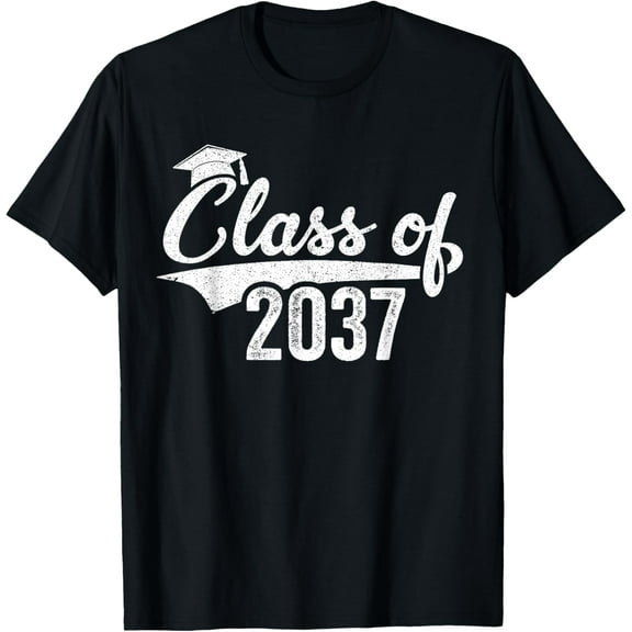 Class Of 2037 Grow With Me Kindergarten Graduation Gift Kids T-Shirt