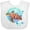 AA-White, variant on Inktastic Key West, Florida Swimming Sea Turtle with Bubbles Boys or Girls Baby Bib