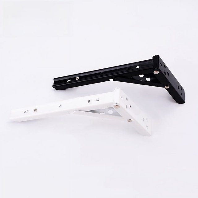 Soporte de resorte de hierro de tres pliegues para gabinete Soporte de soporte triangular Soporte de placa laminar Estante de almacenamiento Accesorios de hardware