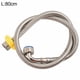 thumbnail image 2 of Stainless Steel Braided Hose Contectors Elbow Hose Toilet Faucet Pipes Plumbing Bathrooms Kitchen Water Heater Inlet Pipe, 2 of 11