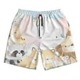 thumbnail image 5 of Goofa Cute Animals Printed Mens Swim Trunks Summer Quick Dry Short Beach Swimwear Bathing Suits-X-Large, 5 of 9