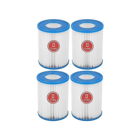 4-piece pool pump filter set, compatible with Bestway II filters