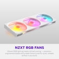 thumbnail image 2 of Ventilador NZXT F360 RGB 360 mm PWM blanco, 2 of 8