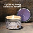 thumbnail image 2 of Magnificent 101 Long Lasting Taurus Zodiac Candle | 6 Oz - 35 Hour Burn | Peach Vanilla Scented Soy Wax Candle | Harness the Power of Astrological Signs to Find Your Strength, 2 of 6
