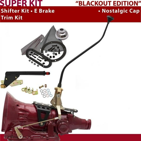 American Shifter 904 Shifter Kit Black 23 in. Swan E Brake Trim Kit for DD995