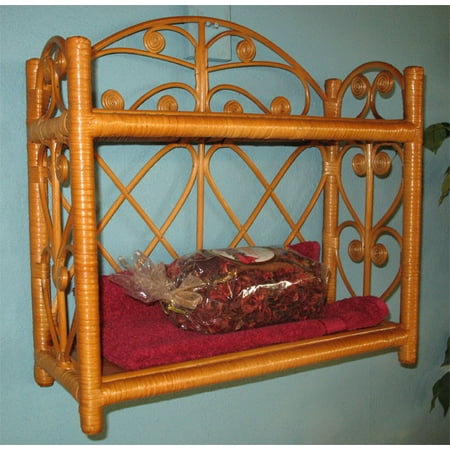 

Wicker Wall Rack Heart Sides Caramel