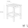 Square Outdoor Side Tables, Adirondack Patio Tables for Outside, HDPE