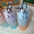 thumbnail image 1 of Botella de agua de 2000 ml con marcador de tiempo para taza de bebida deportiva al aire libre (púrpura) Likrtyny Accesorios para bicicletas, 1 of 4