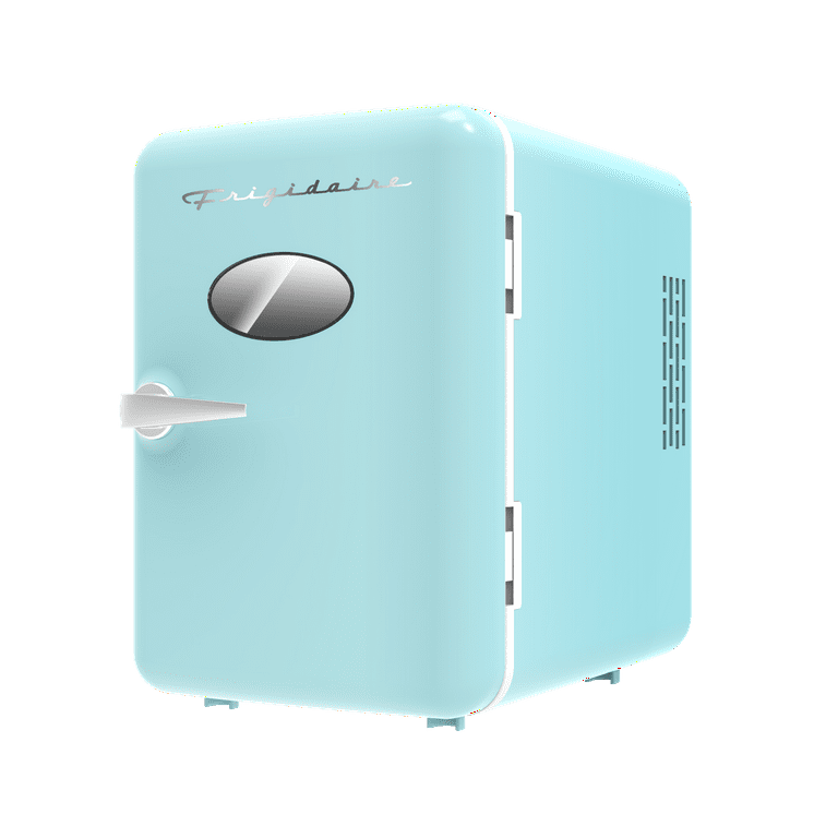 Frigidaire Portable Retro 6-can mini fridge, Blue/Teal Office Dorm