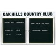 thumbnail image 3 of Aarco Products OADC4872HW 2-Door Outdoor Enclosed Directory Cabinet with Header - White, 3 of 3