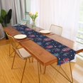 thumbnail image 2 of Yayeee Table Runner 90 inches Long for Home Kitchen Rectangle Dining Table Holiday Party Decoration, Red and Blue Fireworks Pattern, 2 of 7