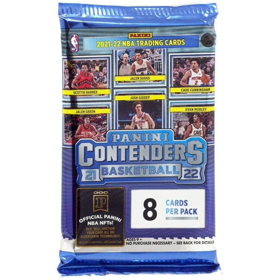 NBA Panini 2021-22 Contenders Basketball Trading Card BLASTER Pack (8 Cards)