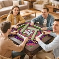 thumbnail image 7 of Paisley Mahjong Mat for Table, 31.5*31.5in Anti Slip American Mahjong Table Cloth, Noise Reduction, Neoprene Mah jongg Mat with Carrying Bag & 3 Dices, Mahjong Accessories Gift, Board Tile Games Mats, 7 of 7