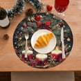 thumbnail image 2 of Diatomite Placemat Christmas Themed, Washable Heat Resistant Table Mat for Holiday Dinner Party, Non-Slip Coaster(B), 2 of 6