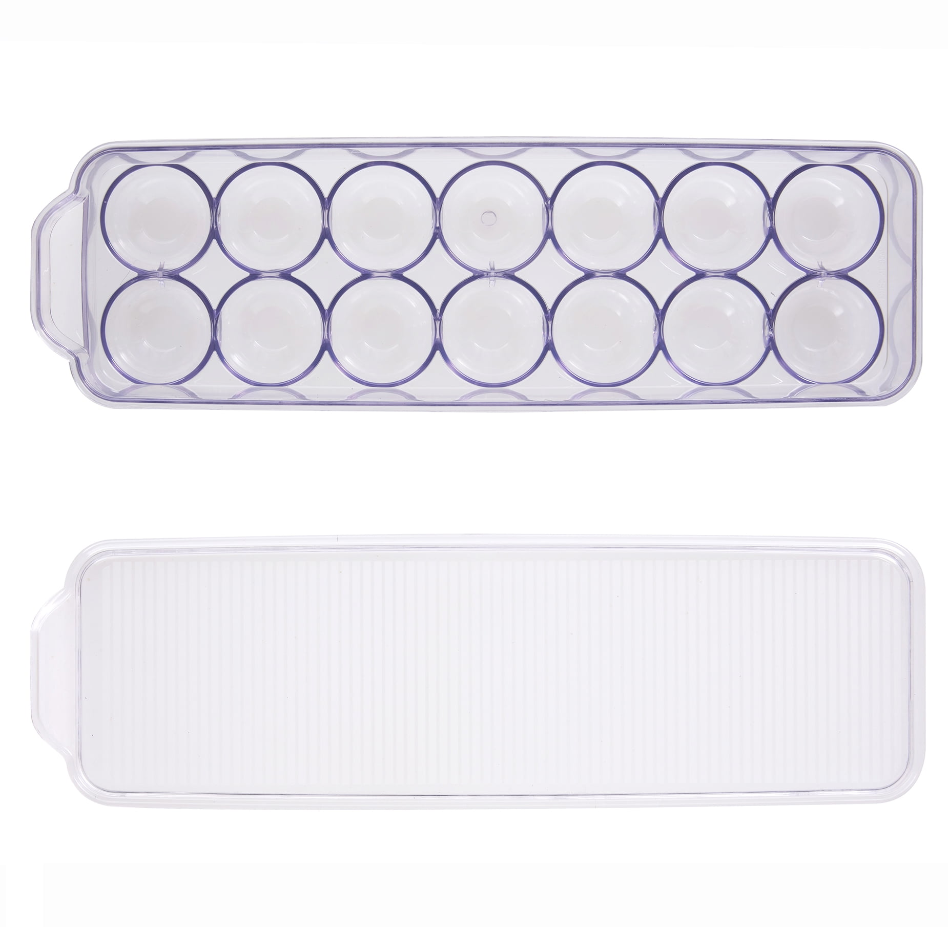 Mainstays Clear Plastic Egg Holder for Refrigerator (Holds 14 Eggs), Made for Refrigerator Egg Storage