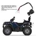 thumbnail image 3 of Interruptor De Encendido De Cable De 4 Pines, Reemplazo Del Interruptor De Llave De Encendido De ATV Rendimiento De Encendido Estable Con 2 Llaves Para Trail Boss 250 2x4 4x4, 3 of 7