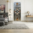 thumbnail image 4 of 2 Sheet Self-Adhesive Door Sticker, 30.3"x78.7", Floral Peel and Stick Door Murals, PVC, Removable Wallpaper Cover Decoration for Bedrooms, Living Room, 4 of 6
